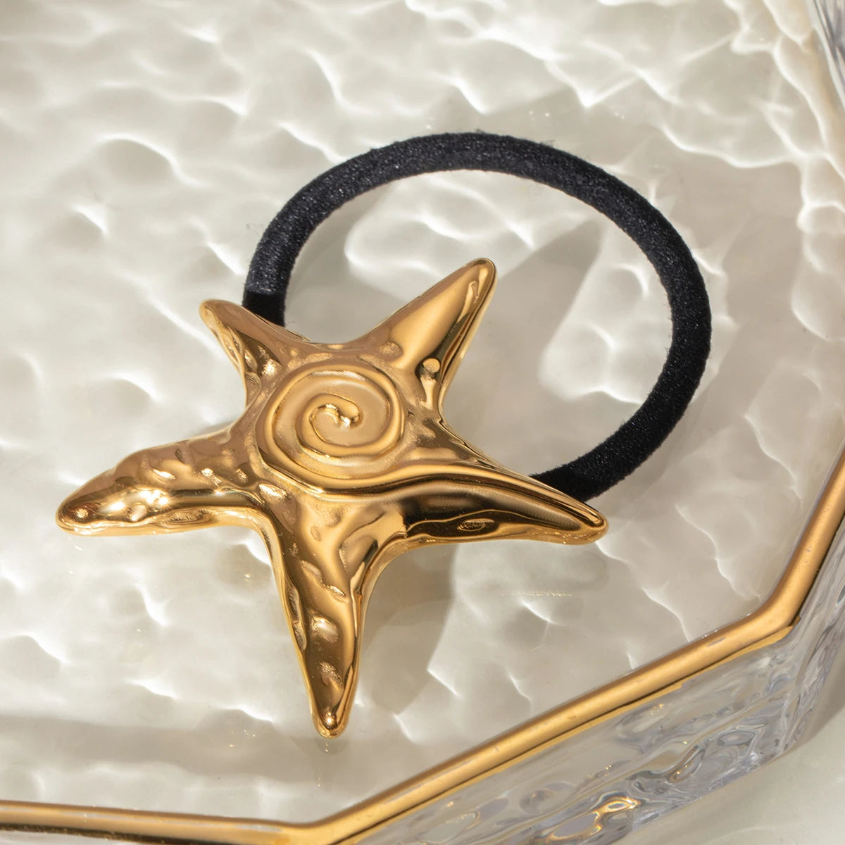 1Pc Starfish Hair Accessories Gold Color Waterproof Hairpin Headband 2025 Trending Hair Accessories Fashion Jewelr