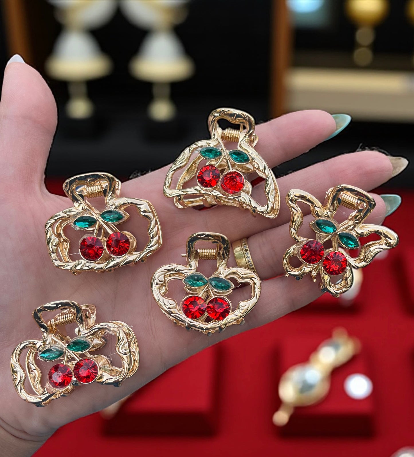 1pc Cherry Hair Clip Women's Hair Accessory