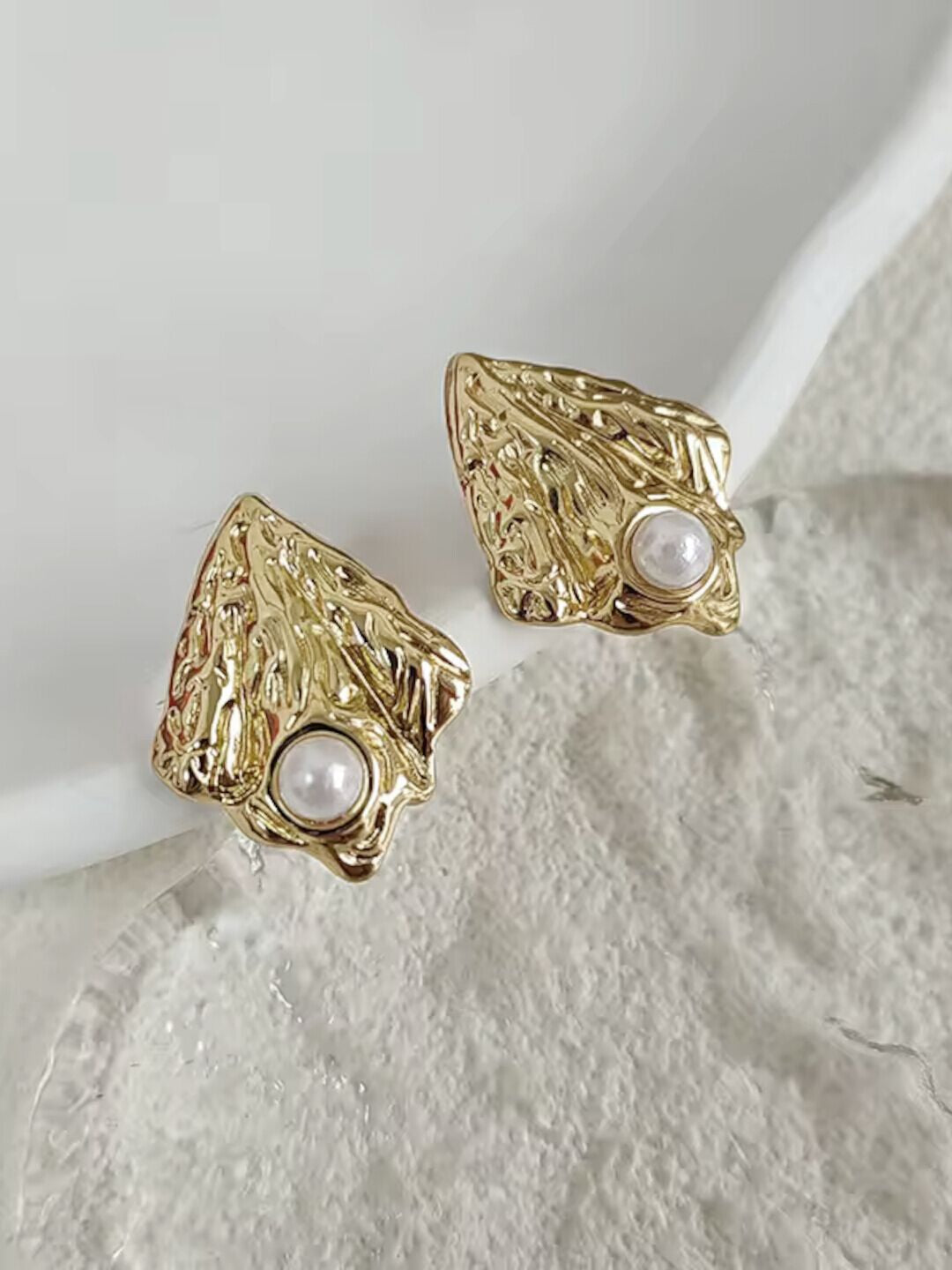 Stainless Steel Gold Color Earrings Women Fashion Summer Ocean Beach Party Earrings Jewelry