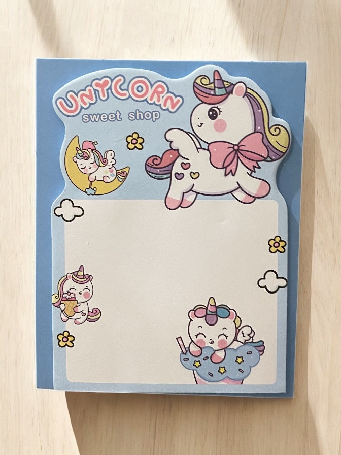 Stand-up Cute Unicorn, Astronaut Sticky Note