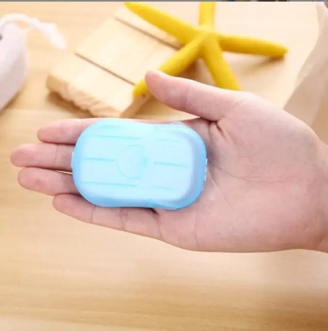 Travel Scented Soap Bath Child Hand Washing Soap Paper 1pc Tube Portable Petal Soaps Flower Shape Fruity Odour for Random Colors
