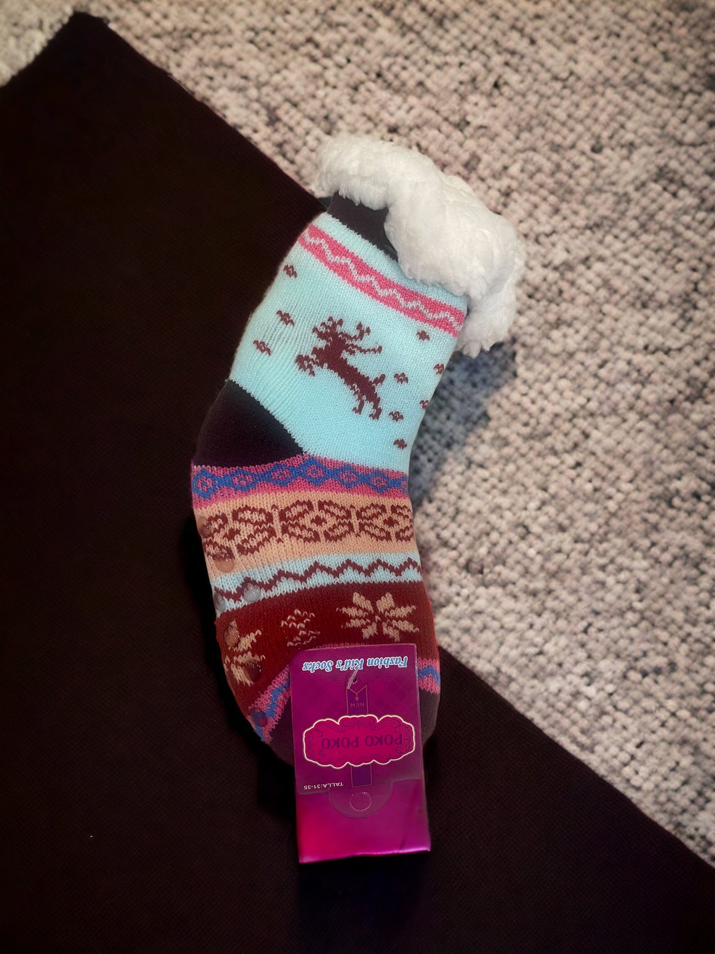 Kids Lined Slipper Socks