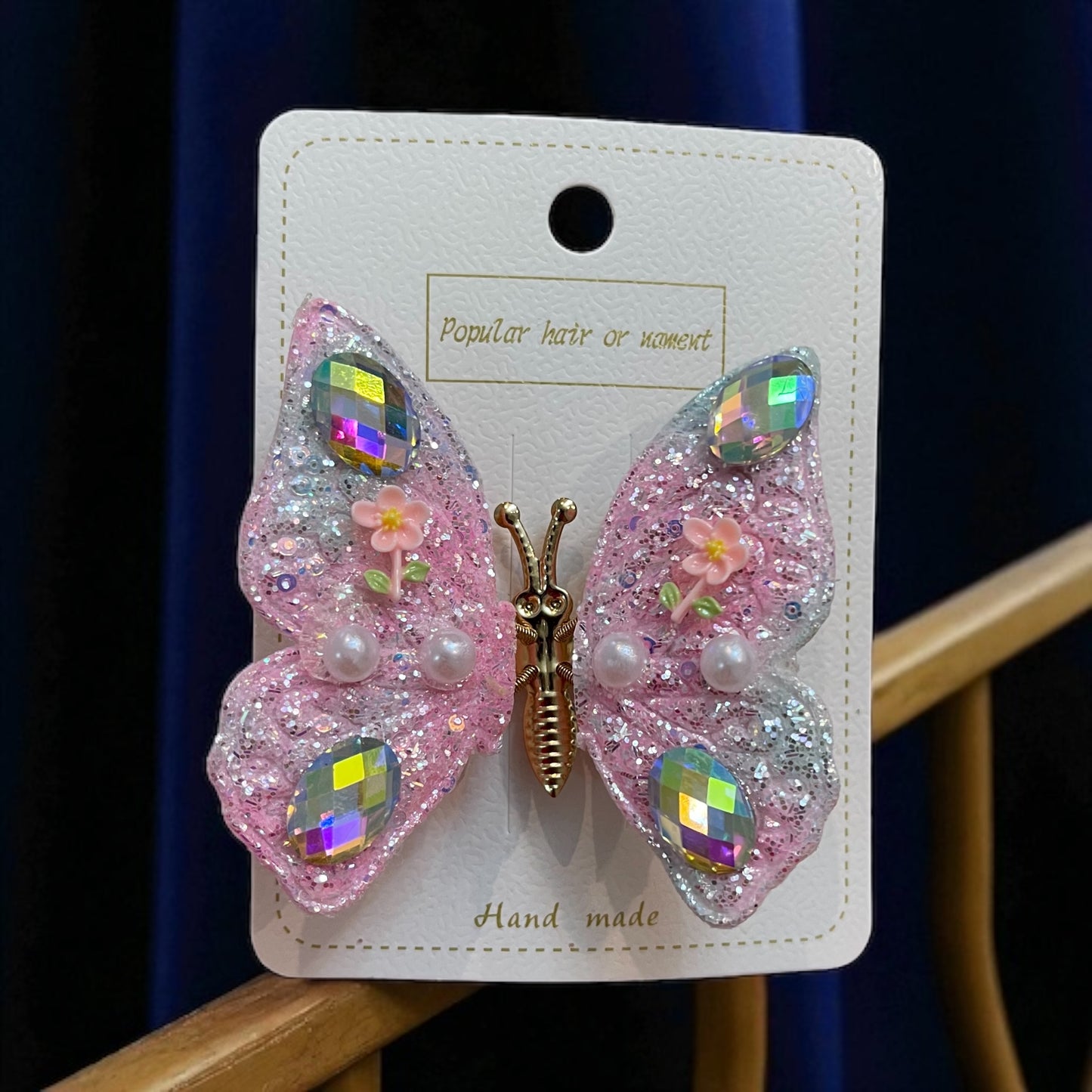 1Pc Wings Spring Movable Butterfly Buckle