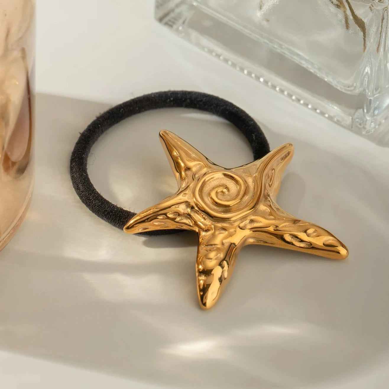 1Pc Starfish Hair Accessories Gold Color Waterproof Hairpin Headband 2025 Trending Hair Accessories Fashion Jewelr