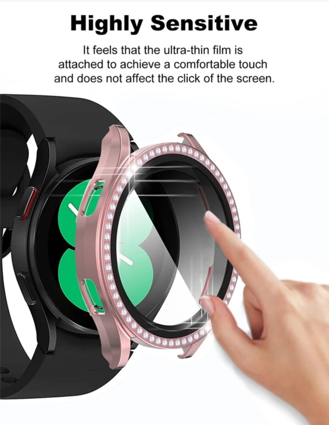 2 In 1 Watch Case & Screen Protector Compatible With Samsung