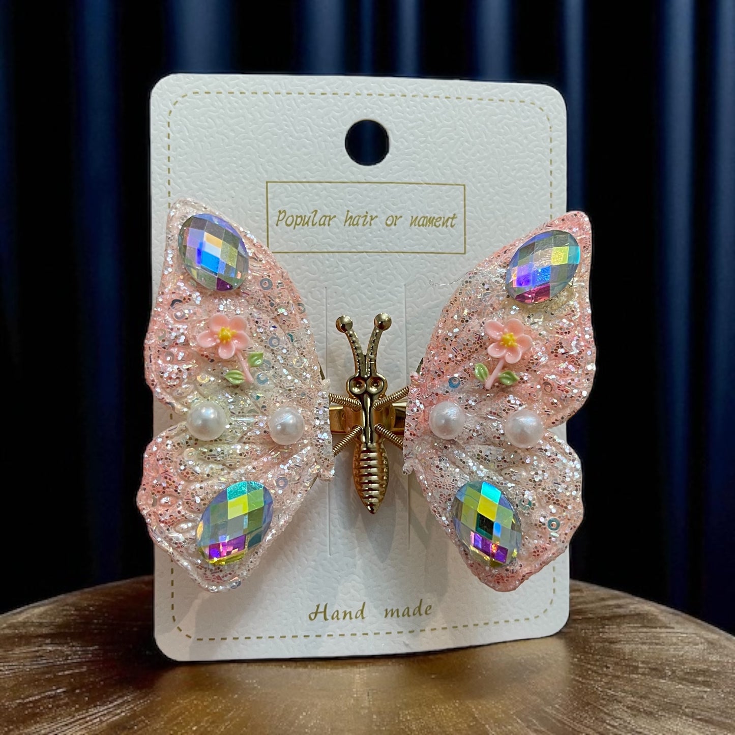 1Pc Wings Spring Movable Butterfly Buckle
