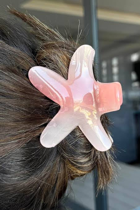 2025 New Hawaii Plumeria Hair Claw Clips Non-slip trending starfish r Hair Clip for Thick Thin Hair Strong Hold Hair Claws Hair