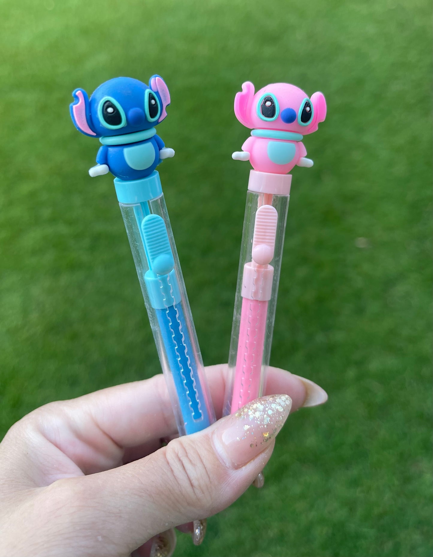 Cute Cartoon Labubu, Stitch Push & Pull Eraser