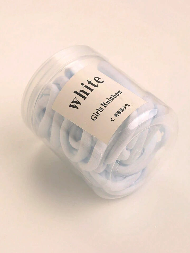 50pcs/Pack Basic High Elasticity Hair Ties For Women, Ponytail Holders Casual Hair Rubber Bands Hair Rope