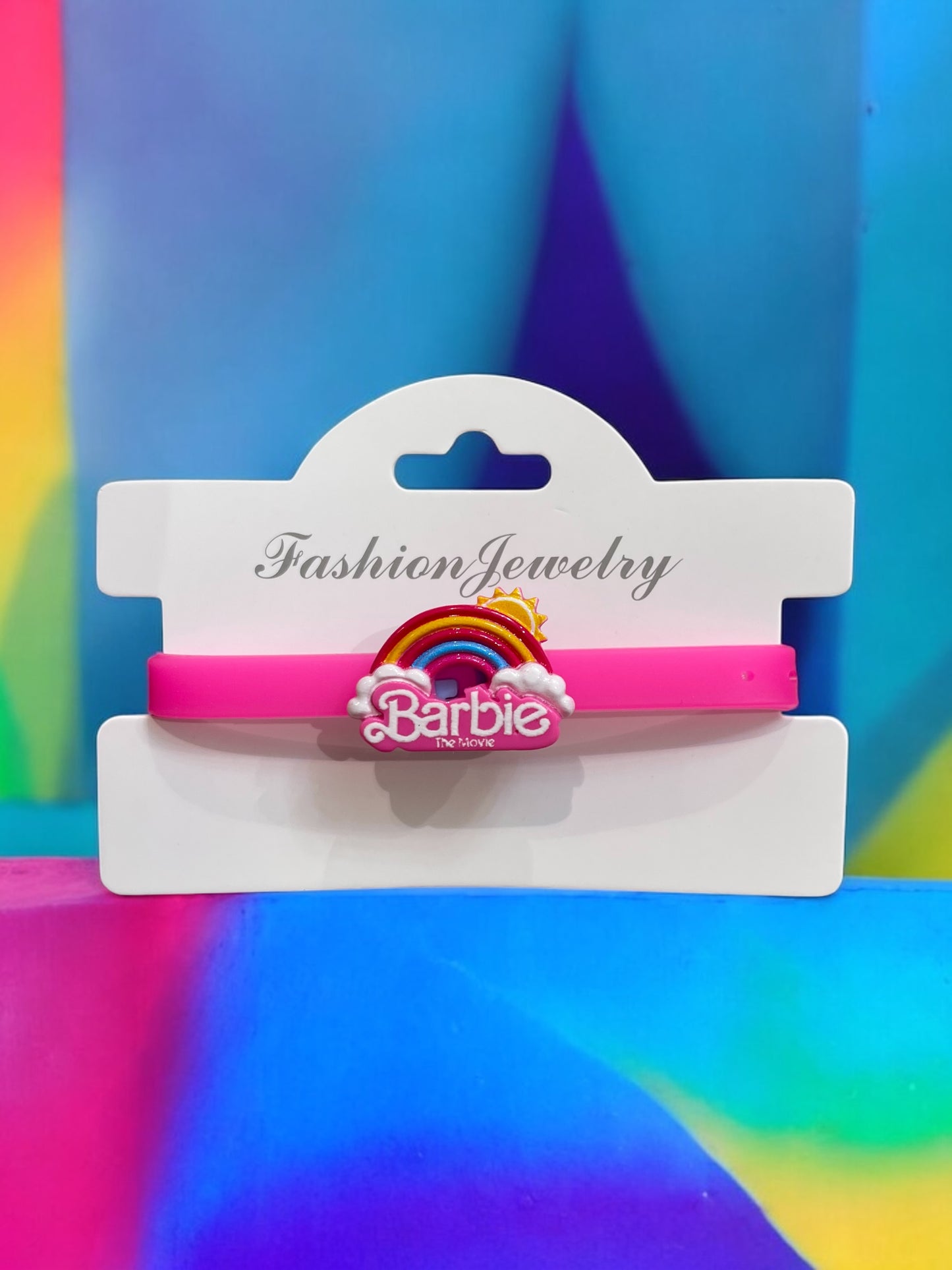 Cute Barbie Adjustable Rubber Bracelet