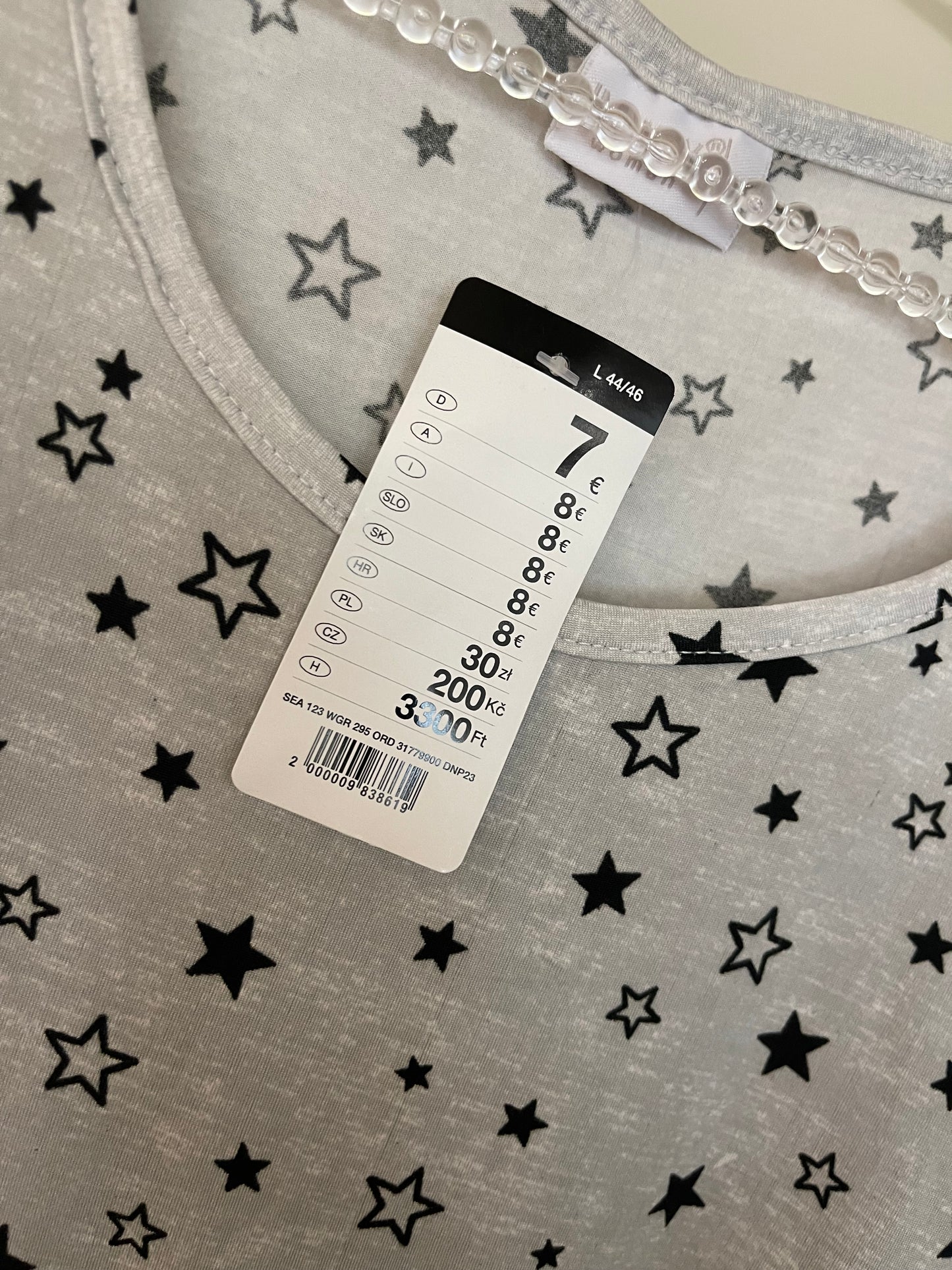 Star Print Soft Touch Nightdress Summer Pyjama
