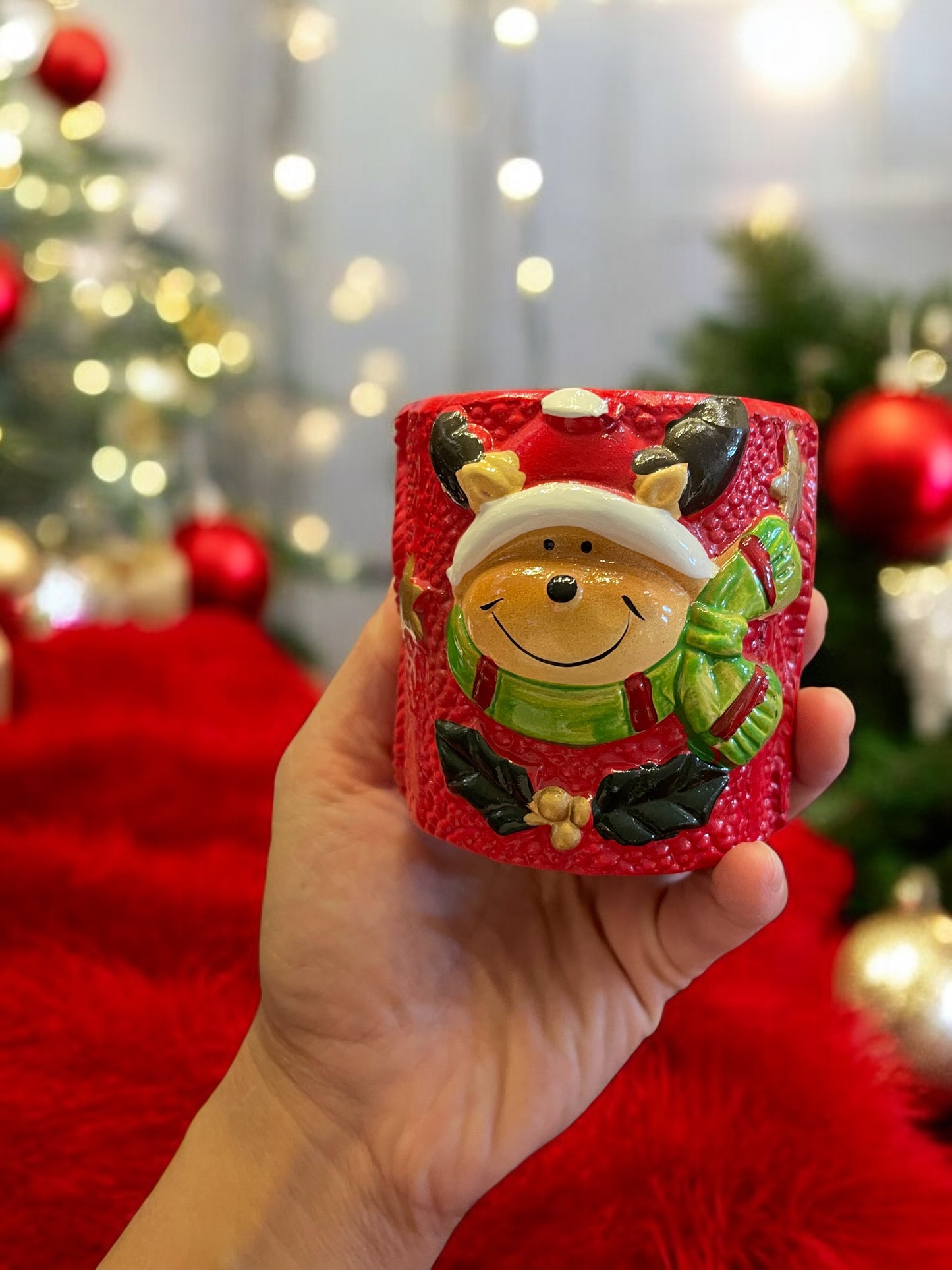 Ceramic Christmas Candle