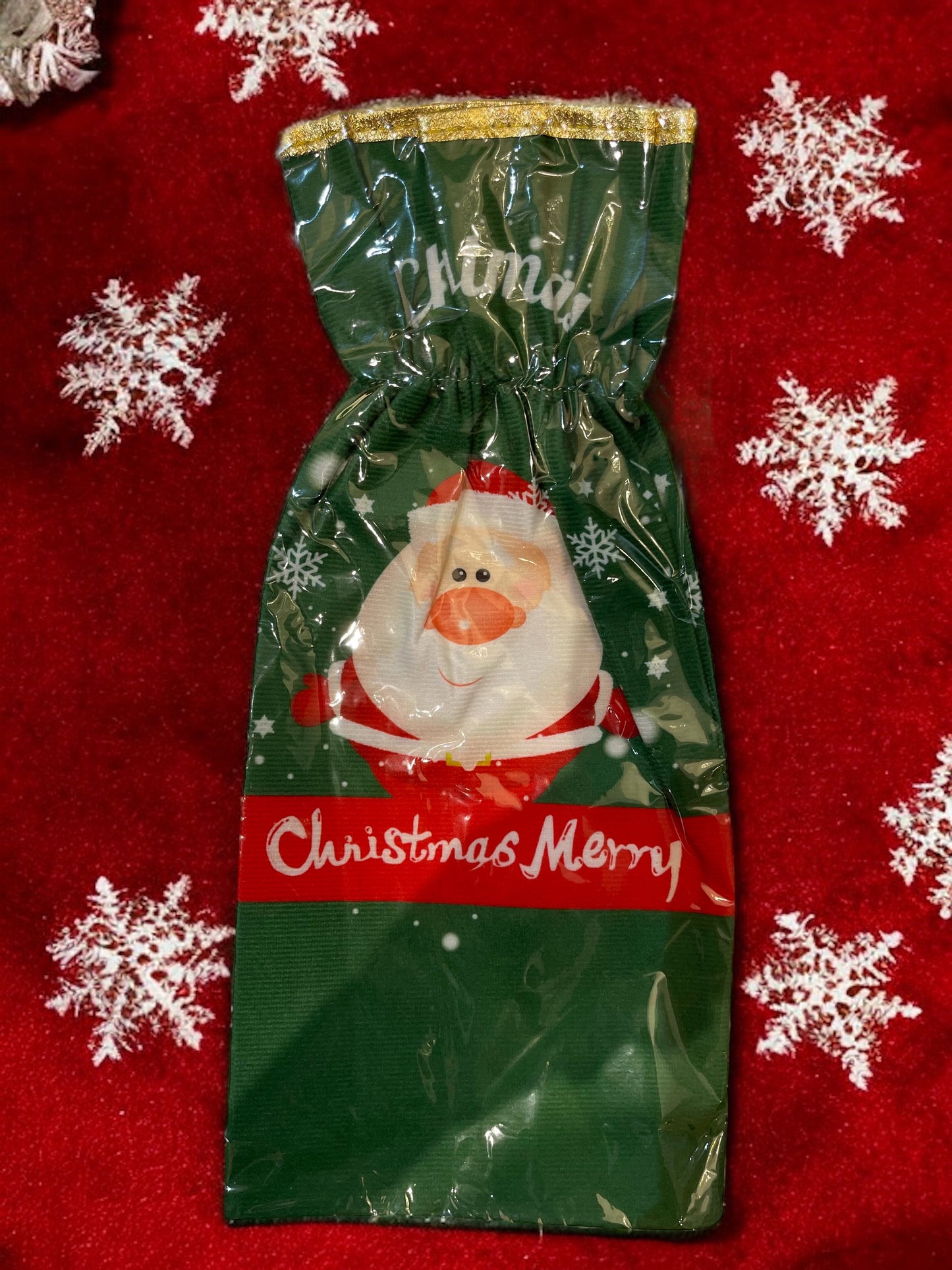 Christmas gift bag for bottles or Candies