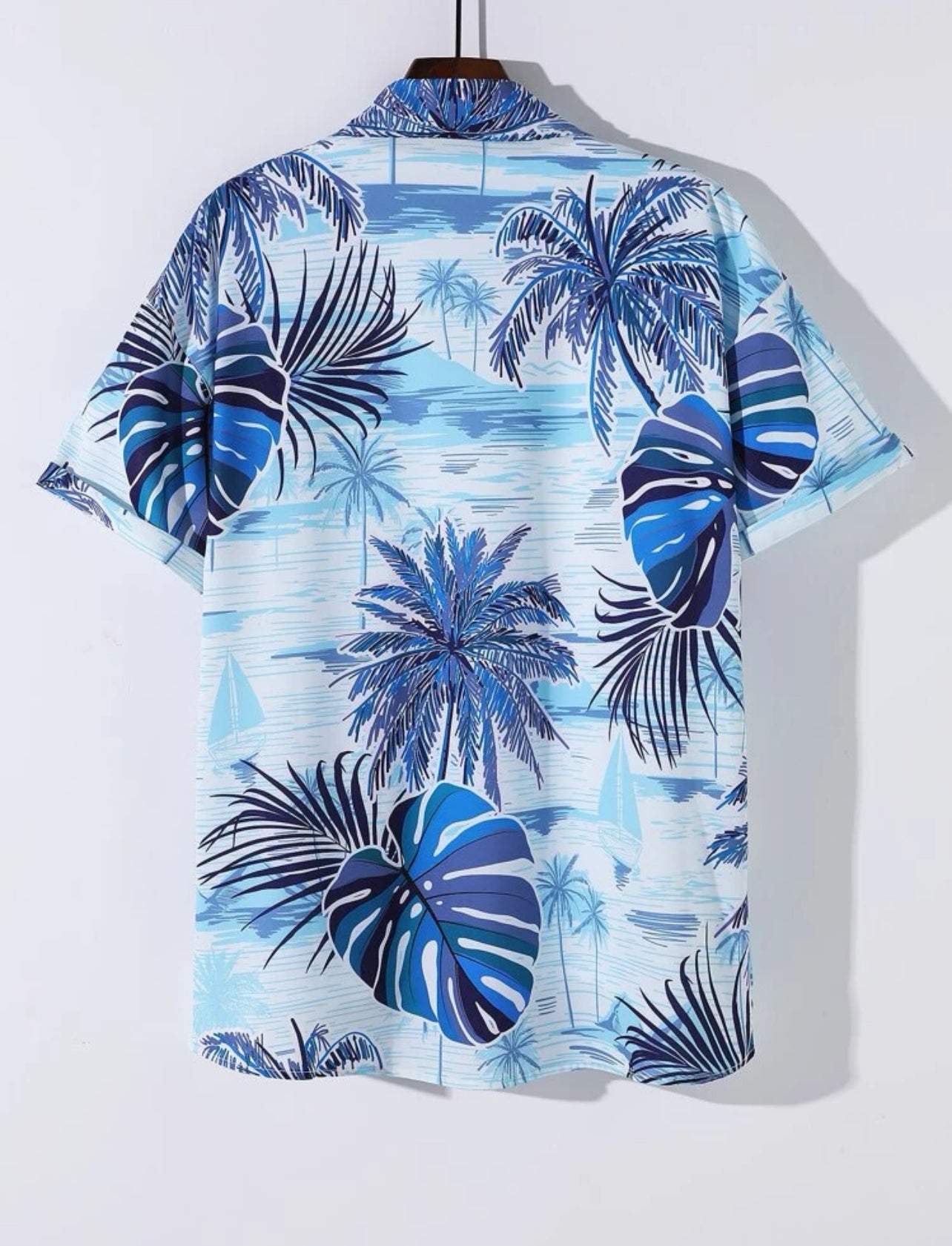 SHEIN Manfinity RSRT Men Tropical Print Button Up Shirt Without Tee - XL