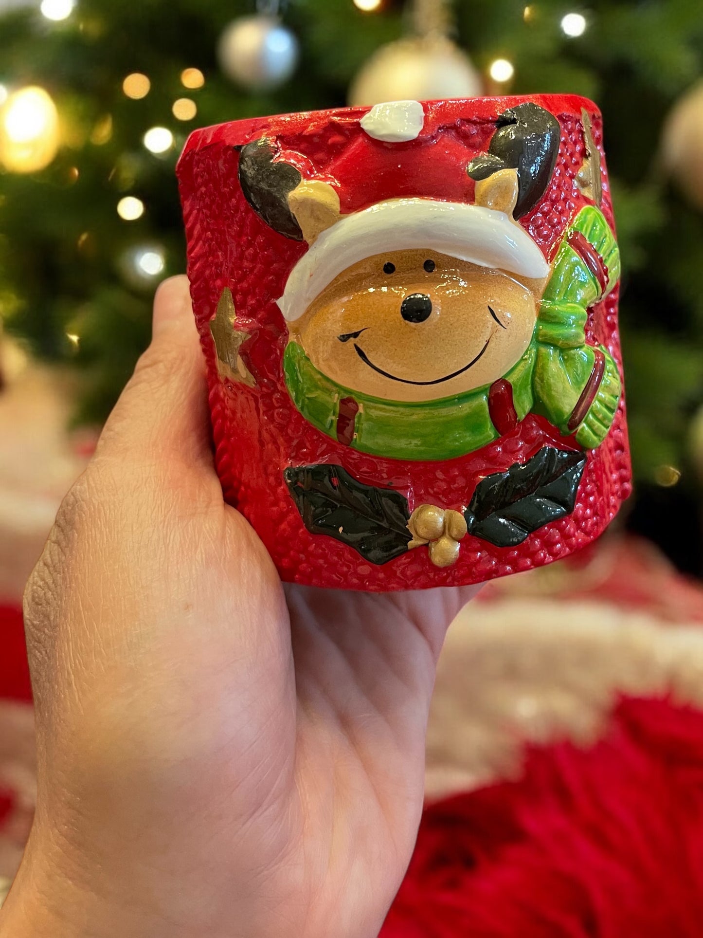 Ceramic Christmas Candle