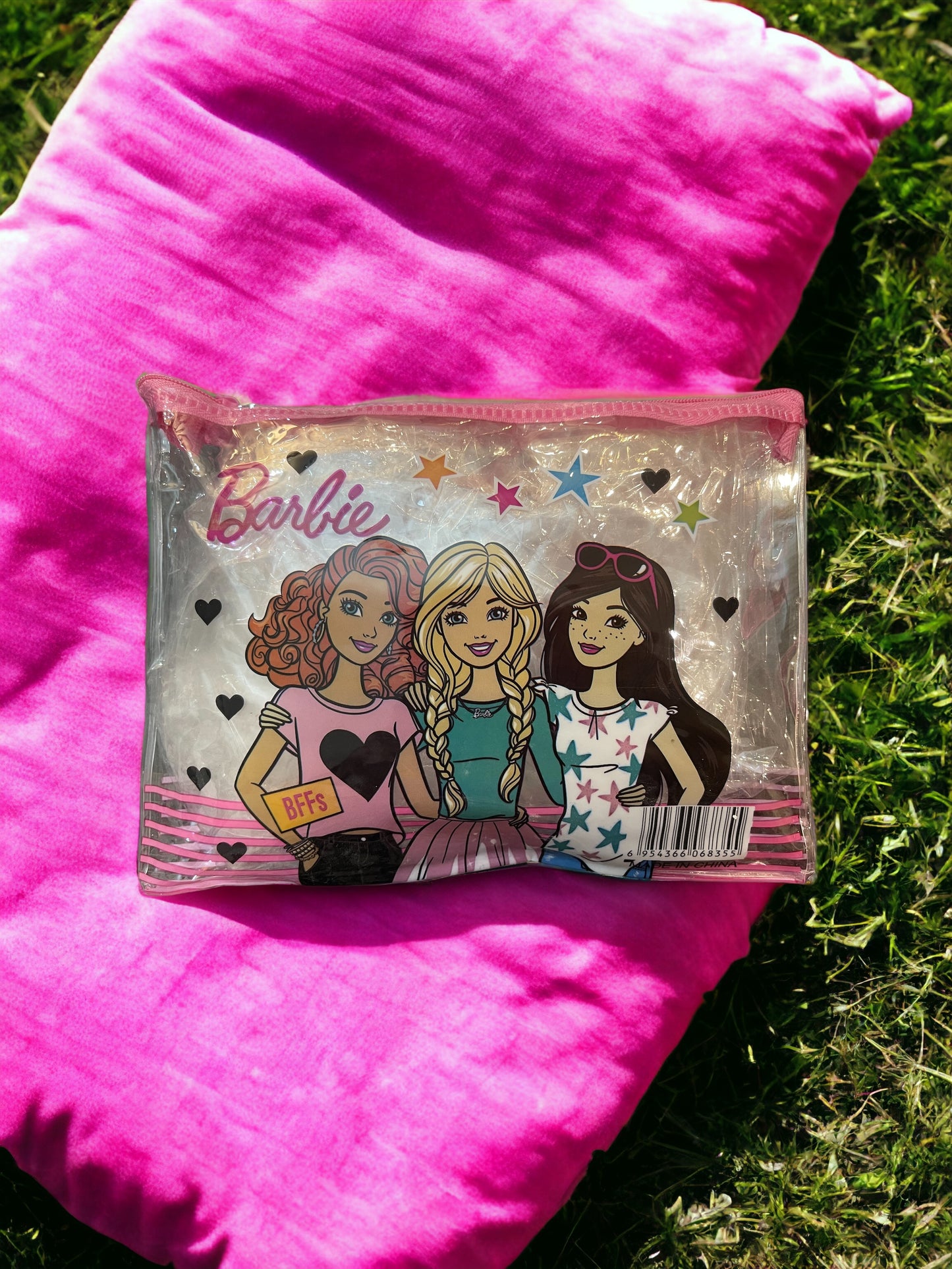 Barbie, Unicorn Transparent Pencil Pouch or Makeup Purse