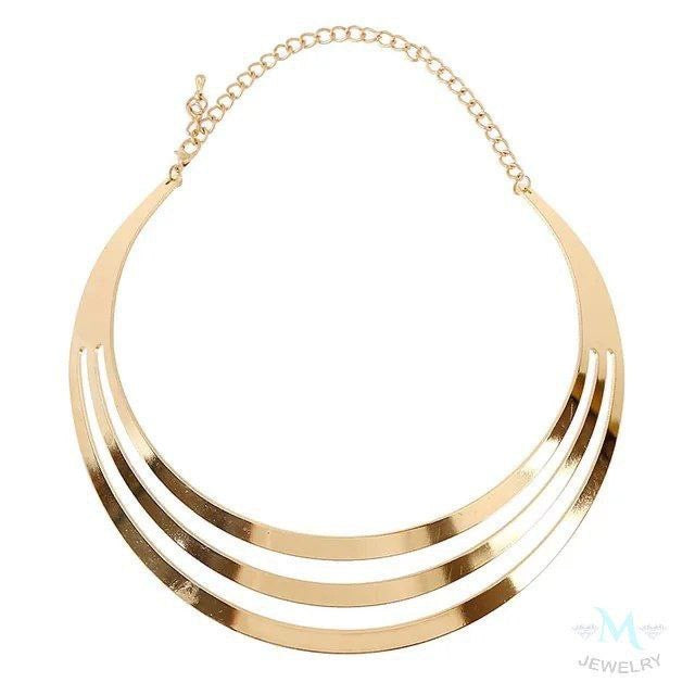 Simple And Fashionable Geometric Layered Necklace 1 Piece