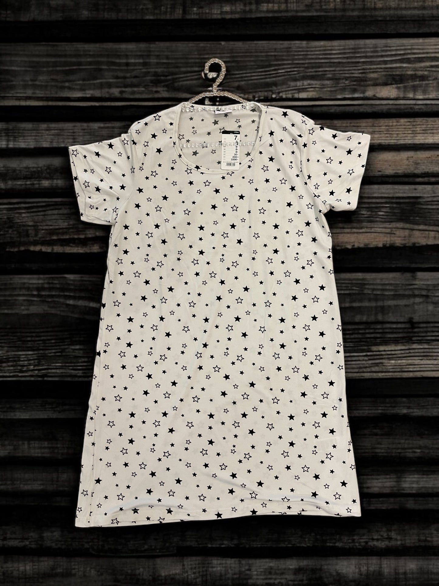 Star Print Soft Touch Nightdress Summer Pyjama