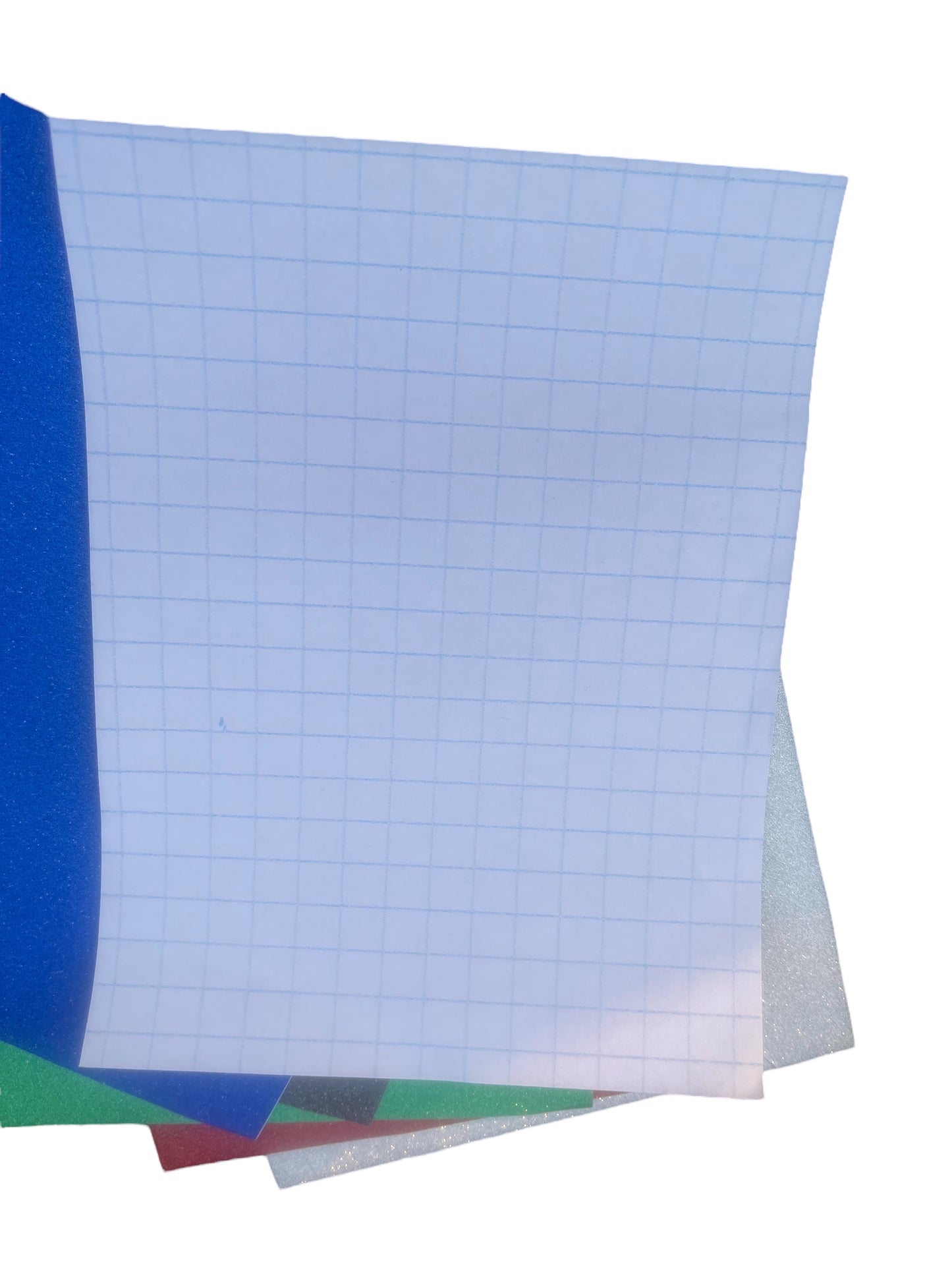 6 PCs Glitter Paper Charol - قص ولزق لماع