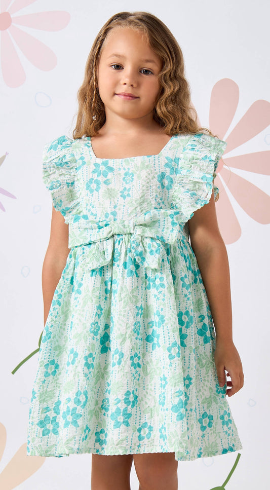 All-Over Floral Print Dress - 7Years
