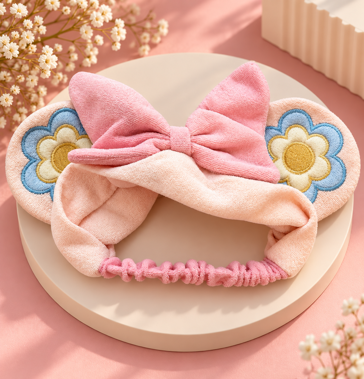 Make your beauty routine cuter with this adorable Floral Bow Spa Headband! 🎀