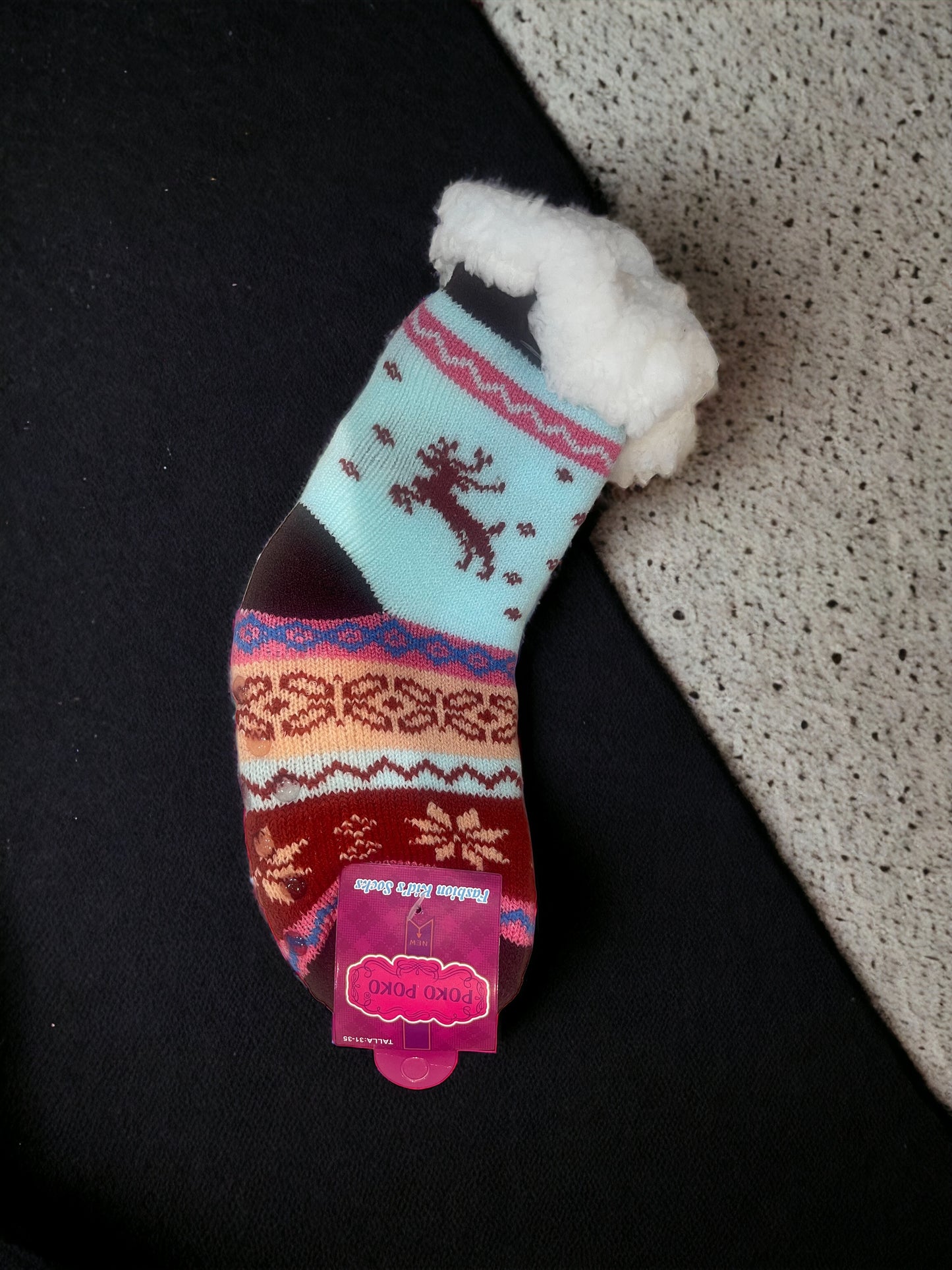 Kids Lined Slipper Socks