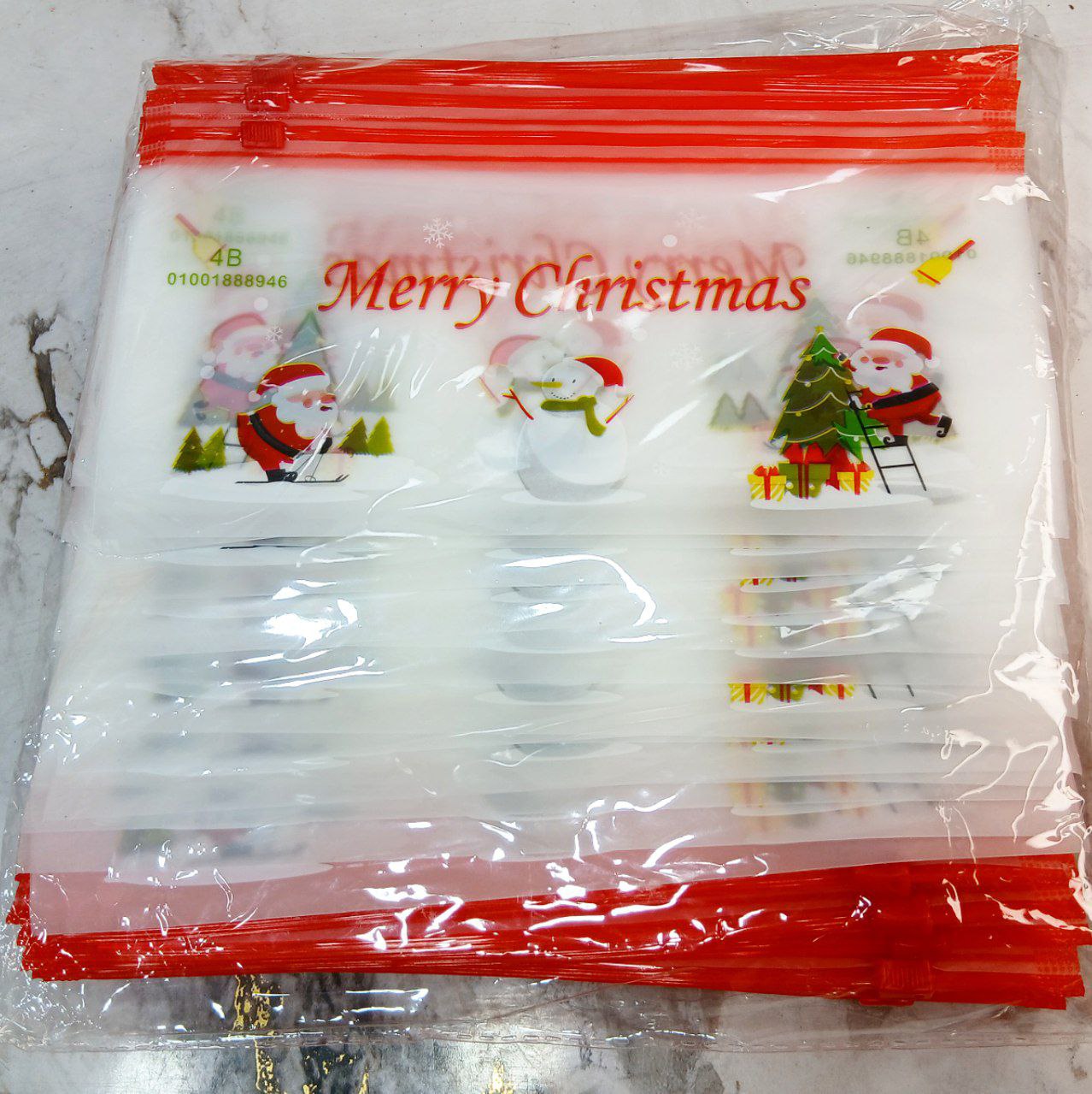 Merry Christmas Zip Pouch Pencil Case Purse