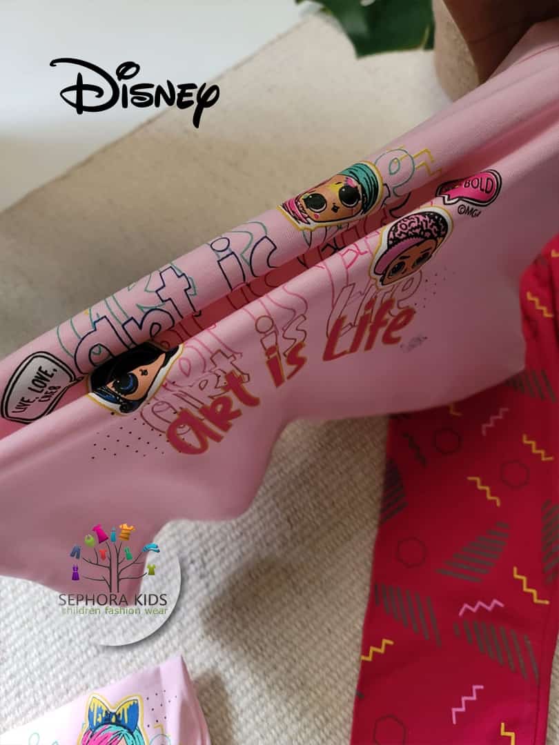 Disney LOL Girls Summer Pyjama Set