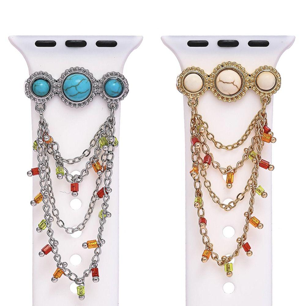 RAYA Watch Band Charms for Apple Watch ( Series 8/7/6/5 & Ultra ) | Watch band jewellery for Apple iWatch also fits for Samsung Galaxy Smart Watches & Fit Bit Smartwatches