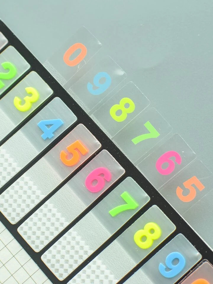 Number Print Index Sticky Note