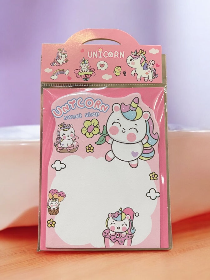 Stand-up Cute Unicorn, Astronaut Sticky Note
