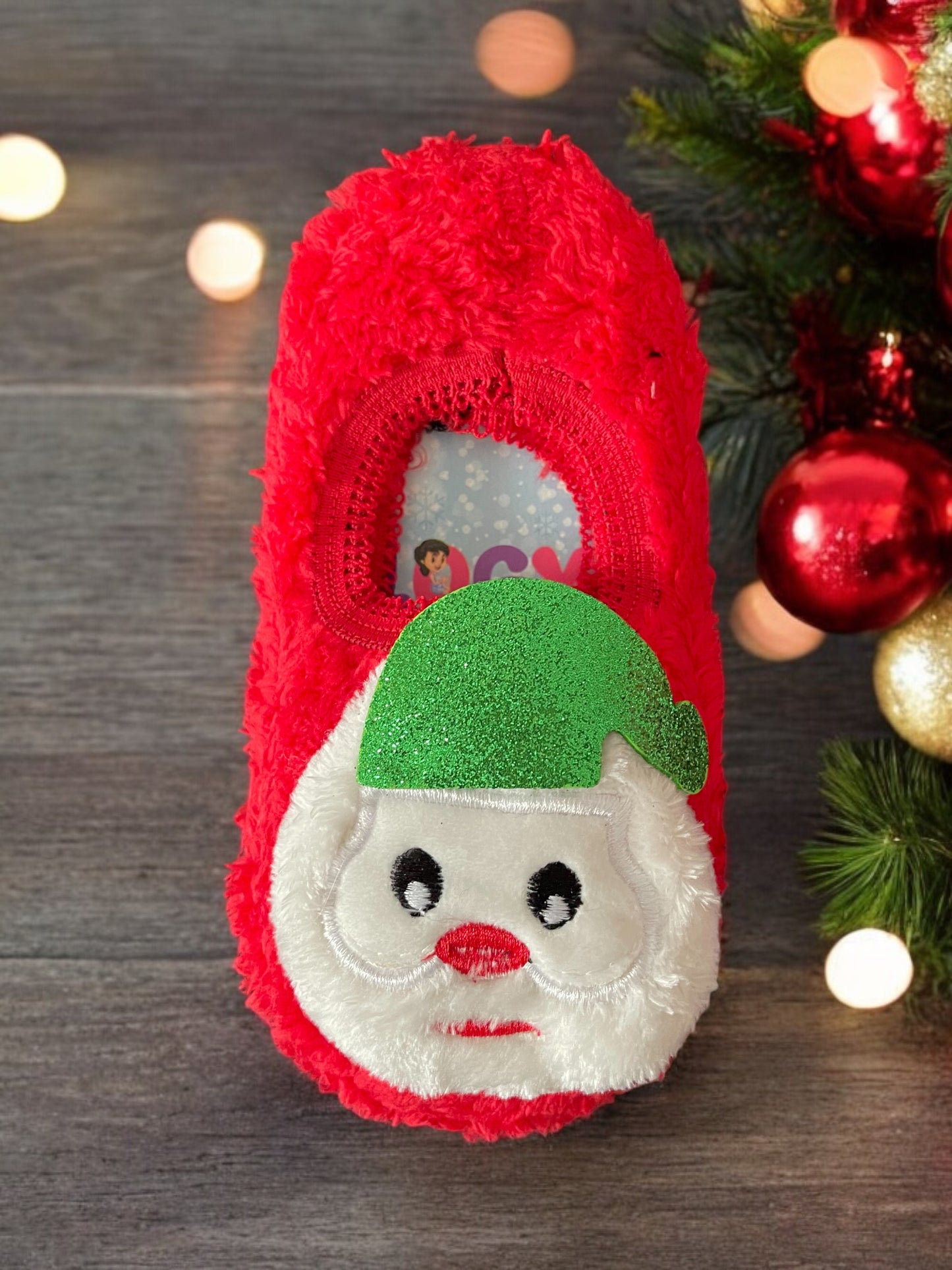Kids Christmas Santa Winter Socks Slippers