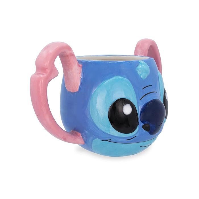 Disney Lilo & Stitch Stitch's Face 3D Sculpted Ceramic Mug