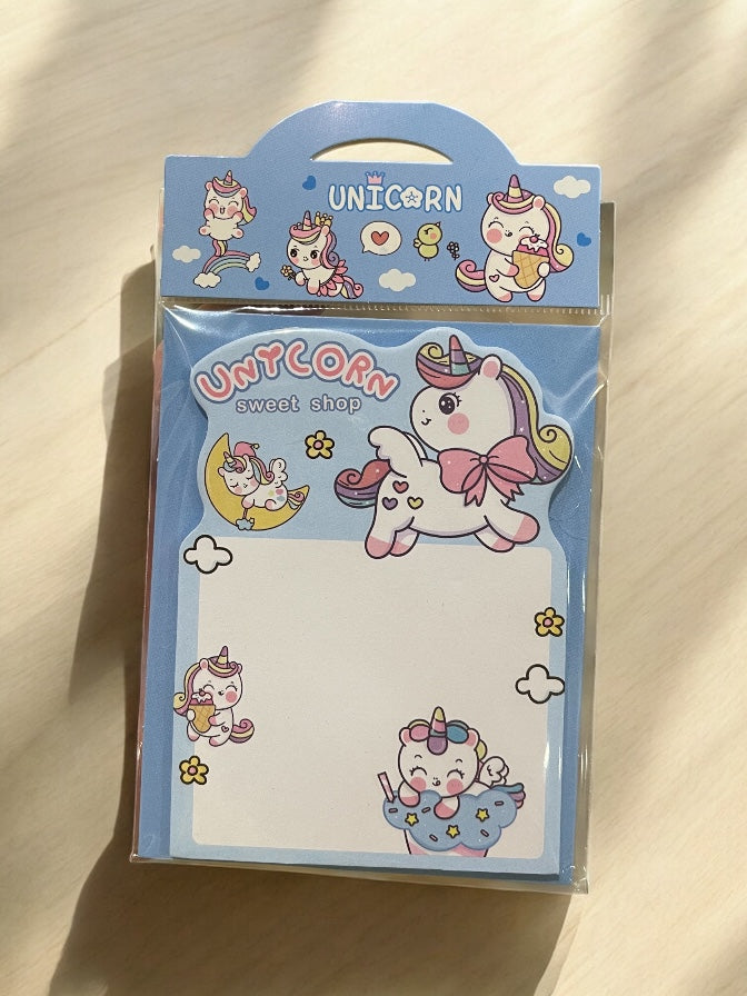 Stand-up Cute Unicorn, Astronaut Sticky Note