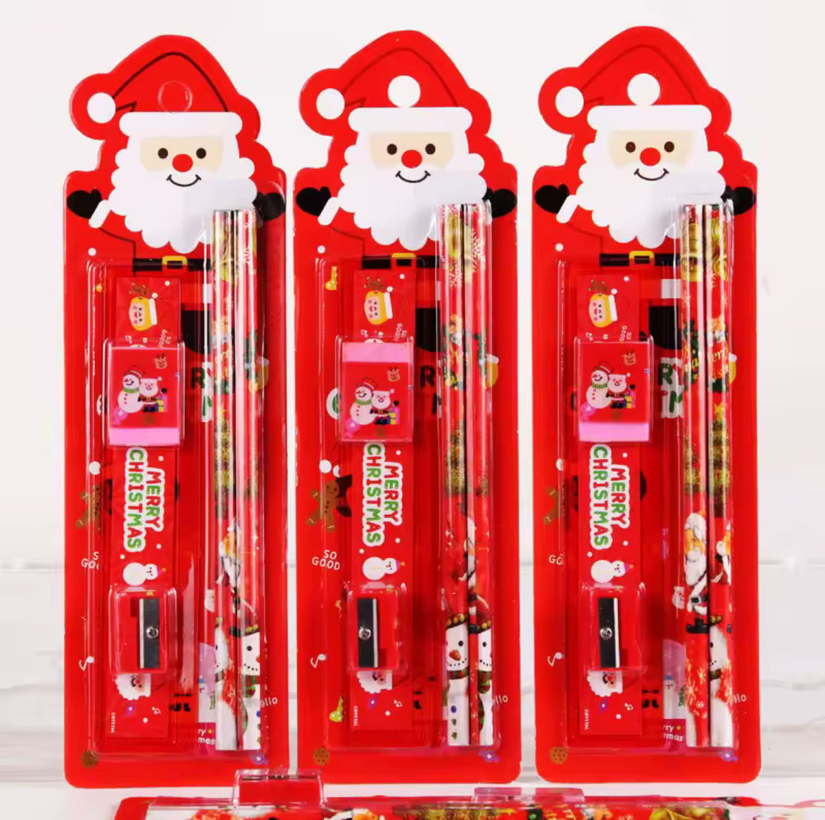 Cartoon Christmas Stationery Set Children's Stationery Gift Christmas Tree Creative Santa Claus Stationery Gift Box