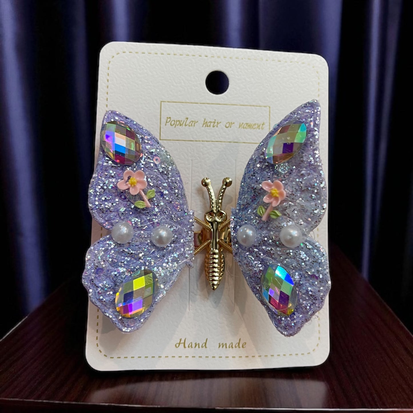 1Pc Wings Spring Movable Butterfly Buckle