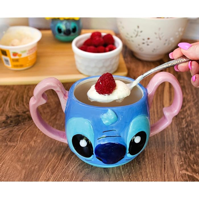 Disney Lilo & Stitch Stitch's Face 3D Sculpted Ceramic Mug