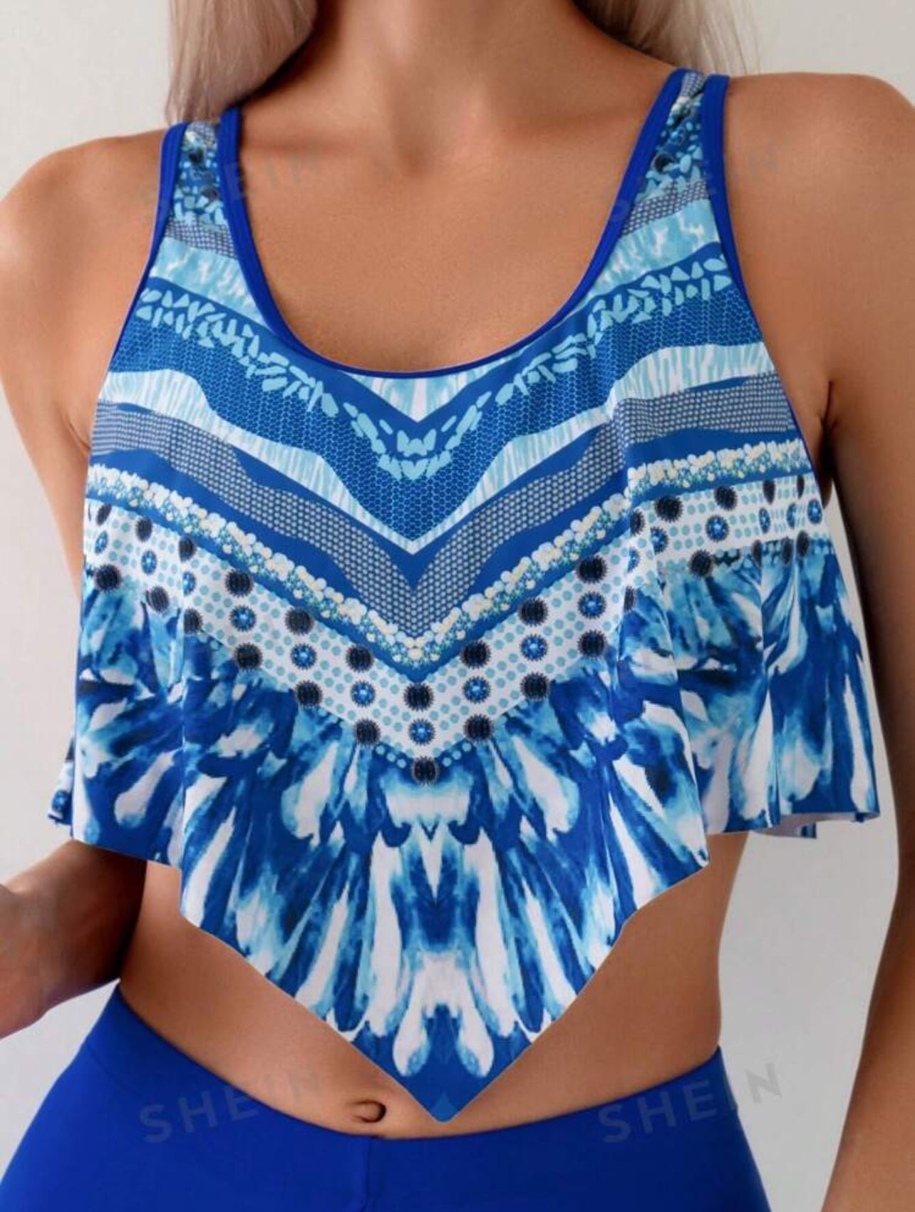 SHEIN Swimsuit Lushore Women's Vest Strap Bikini Music Festival - L,XL