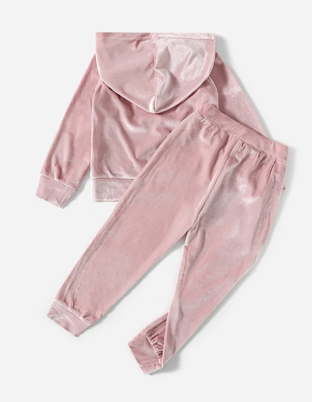 Young Girl Flannel Hoodie With Sweatpants - 4 Years