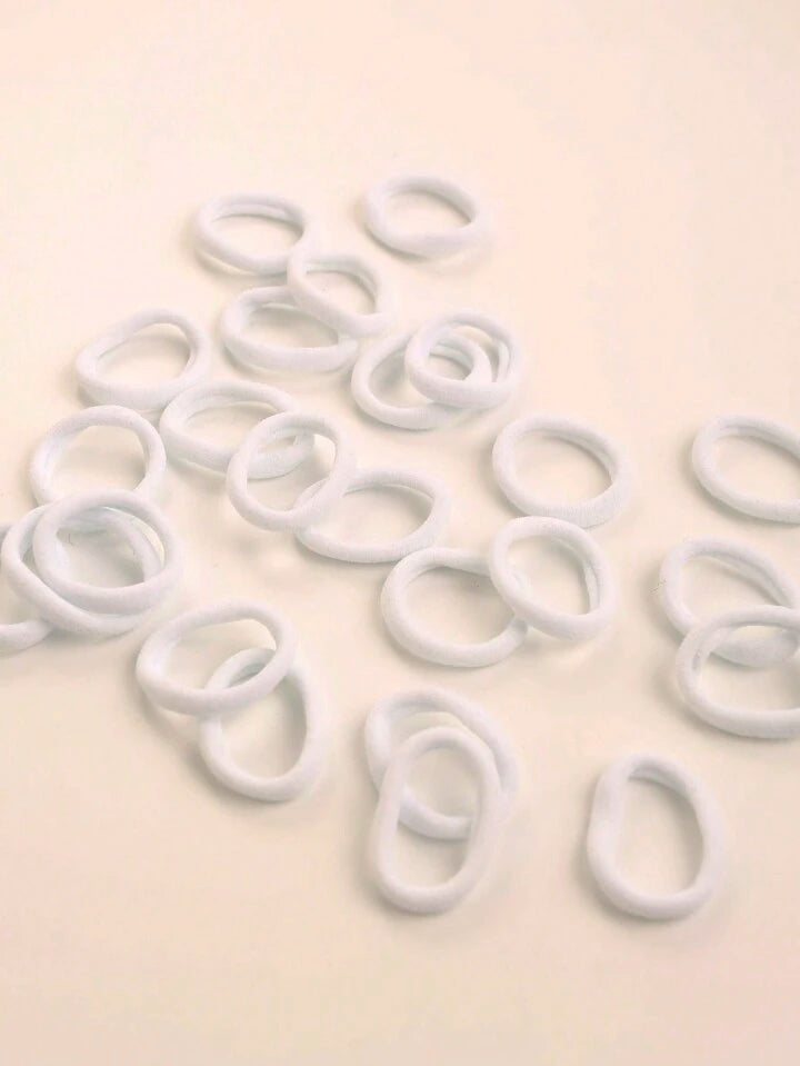 50pcs/Pack Basic High Elasticity Hair Ties For Women, Ponytail Holders Casual Hair Rubber Bands Hair Rope