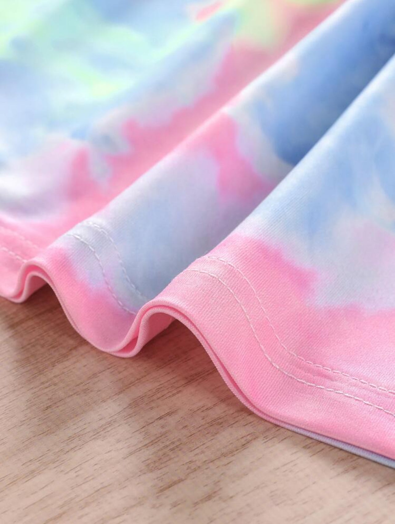 SHEIN Young Girl Tie-Dye Sleeveless Casual Loose Dress Suitable For Spring And Summer Outdoor, Vacation - 6Y