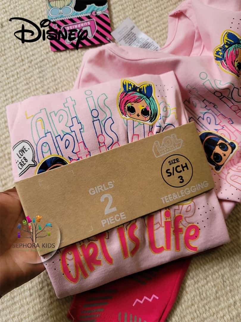 Disney LOL Girls Summer Pyjama Set