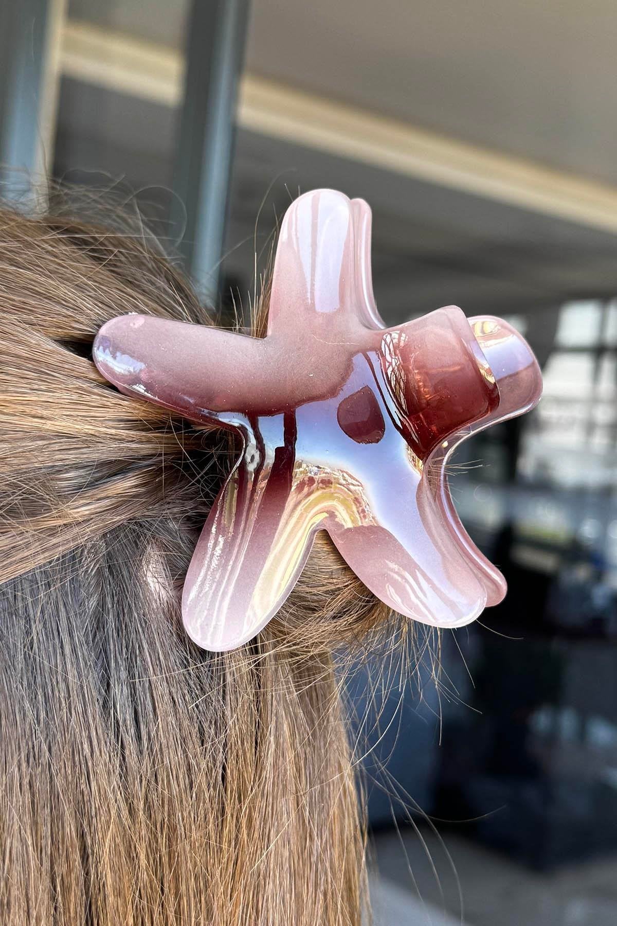 2025 New Hawaii Plumeria Hair Claw Clips Non-slip trending starfish r Hair Clip for Thick Thin Hair Strong Hold Hair Claws Hair