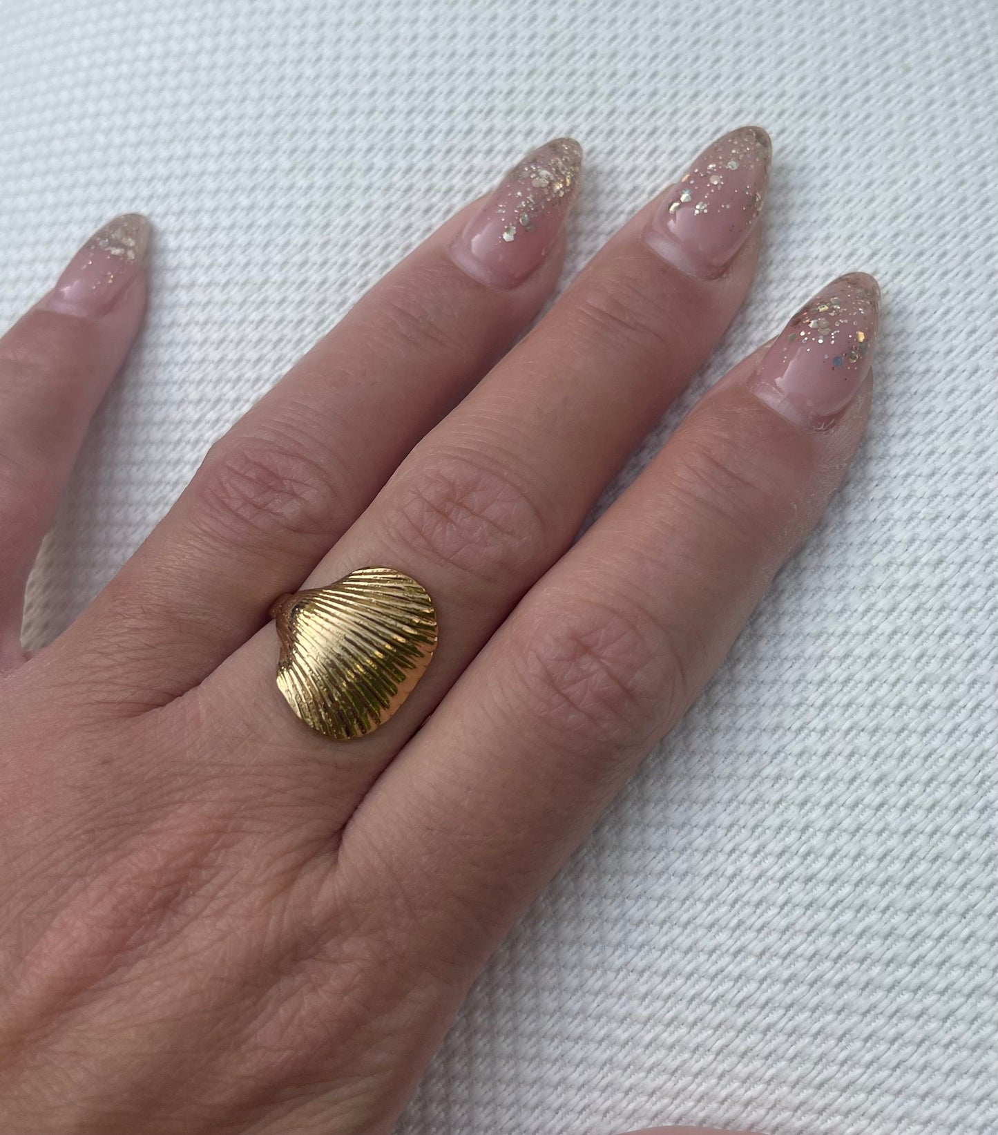 Trendy Gold Color Stainless Steel Ring for Women Bohemian Shell Starfish Conch Flower Butterfly Heart Ring Party Jewelry Gift