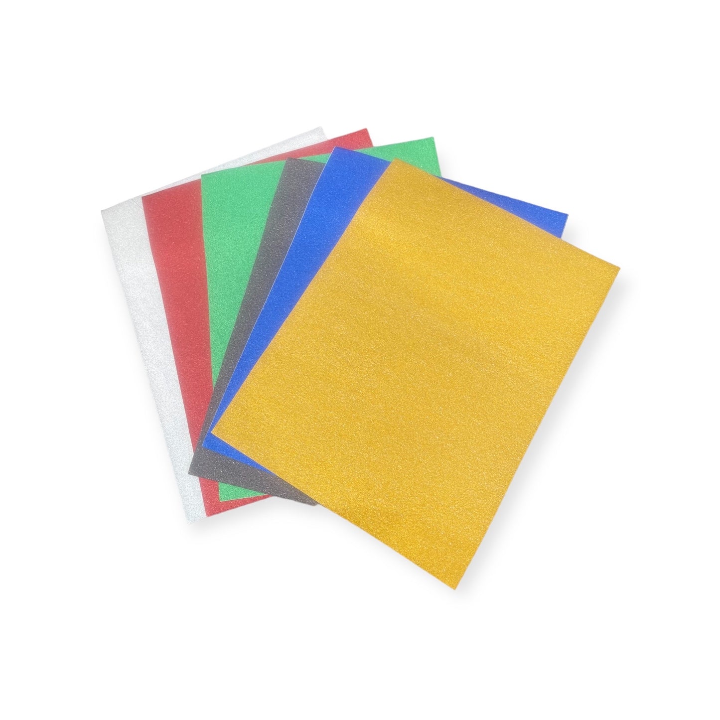 6 PCs Glitter Paper Charol - قص ولزق لماع