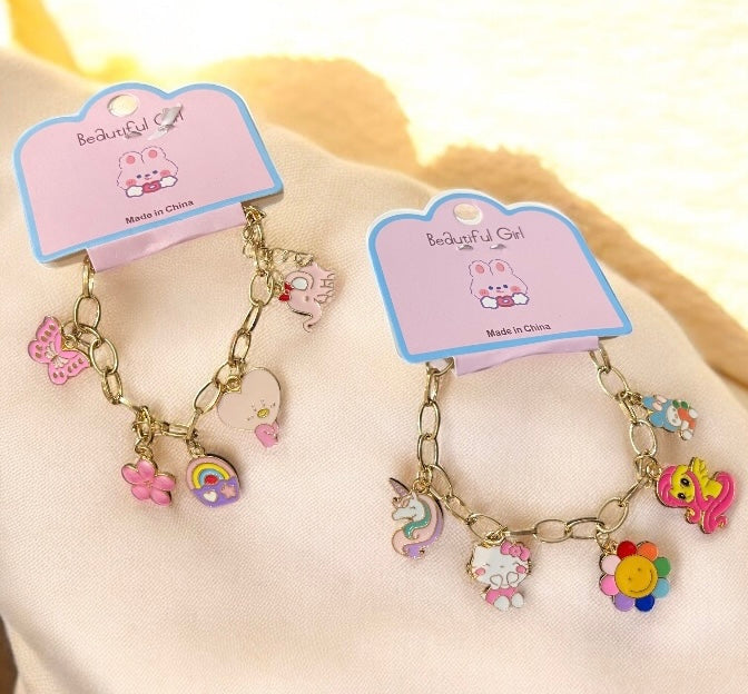1pc Children & Teenagers' Cute Cartoon Shaped Alloy Pendant Bracelet