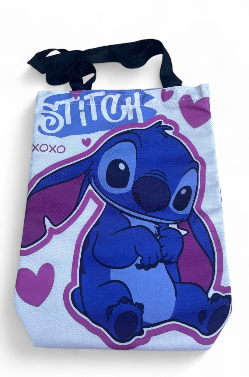Cartoon Print Tote bag with Zip Closure