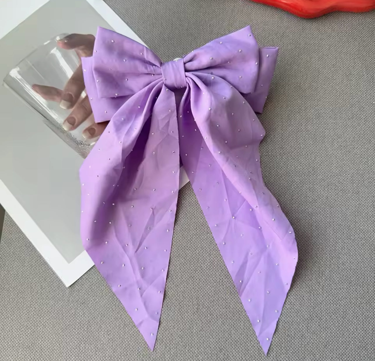 Woman Girls New Bowknot Streamer Hairpin Chiffon Ribbon Barrette Bow Back Head Spring Clip Headwear Fashion Hair Accessories Advertise