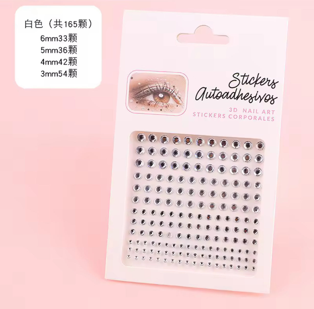 Self Adhesive Rhinestone Stickers SingleGrain Stickers for DIY Face Art Decoration Festival Face
Rhinestone Sticker