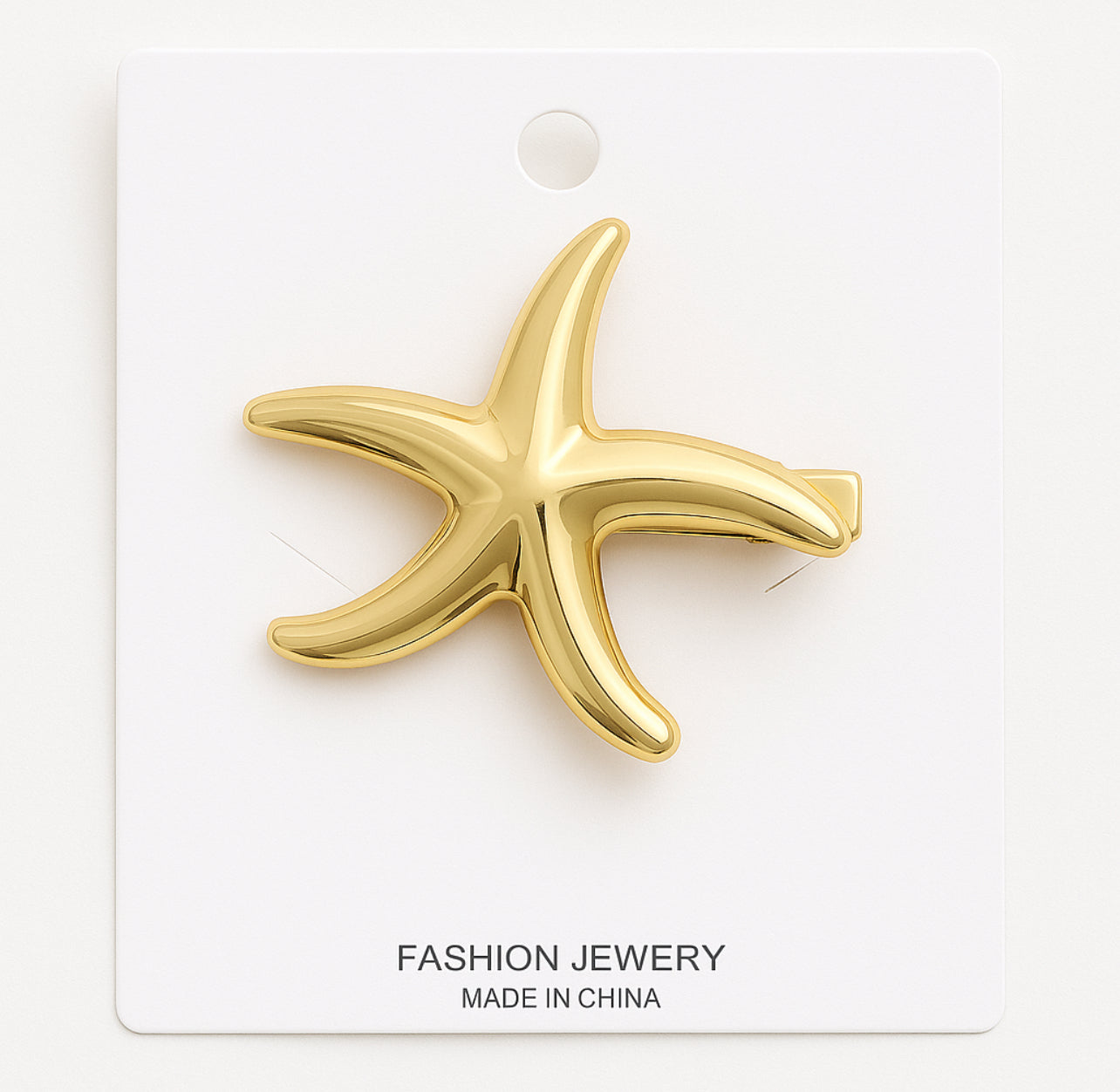 1Pc Women's Metal Hairpin Fashion Personalized Elegant Hair Accessories Trending Starfish Hairpin Decorative Hairpin, Hair Clips, Hair Barrettes Claw Clips